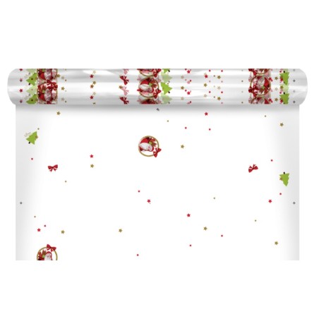 Rouleau polypro Santa - motif Père Noël pour bouquet