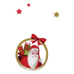 Rouleau polypro Santa - détail du médaillon Père Noël