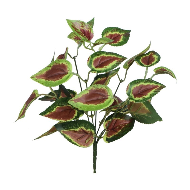 Coléus artificiel en bouquet 37 cm
