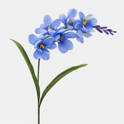 Freesia artificiel bleu 56 cm