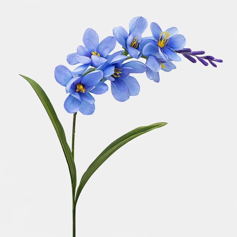 Freesia artificiel bleu 56 cm