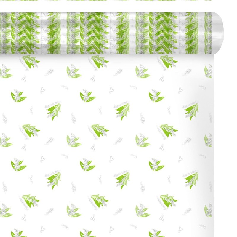 Rouleau polypro Happy à feuillages verts