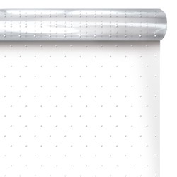 Rouleau polypro Plumetis blanc