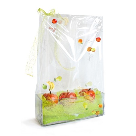 Panier de fruits emballé dans le polypro Primeur