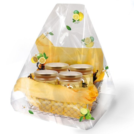 Panier garni emballé dans le polypro Citrons