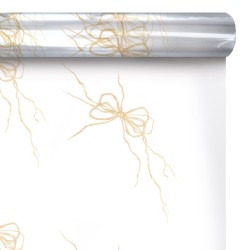 Rouleau polypro Raphia beige à nœuds