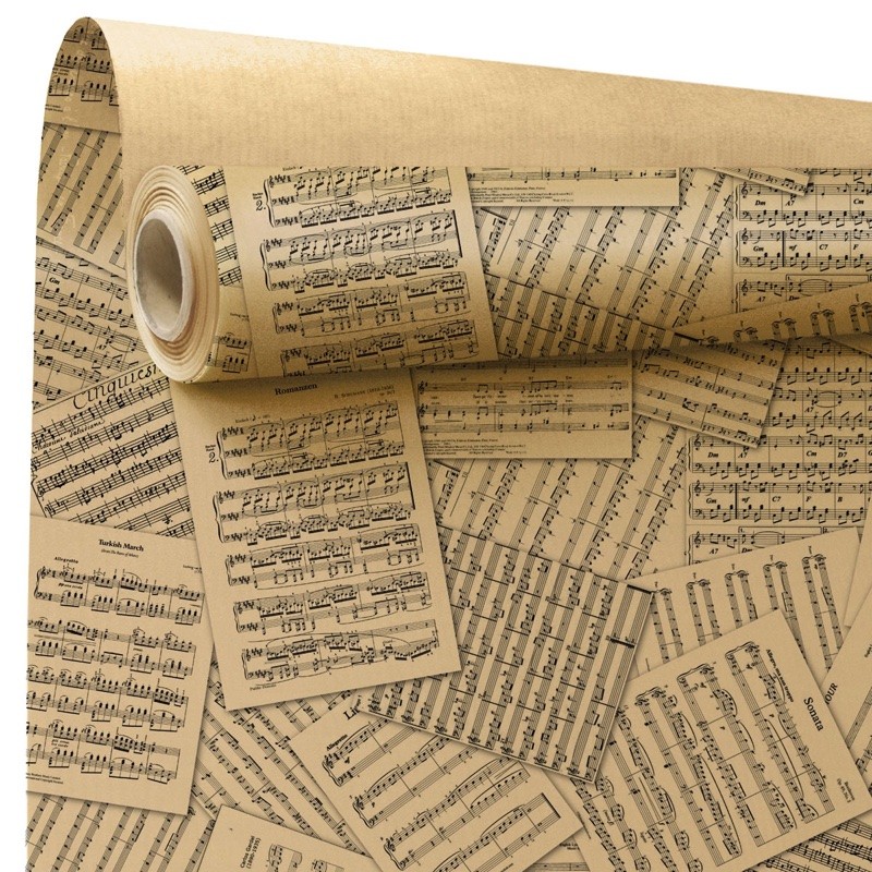 Rouleau kraft Récital partitions sur kraft brun