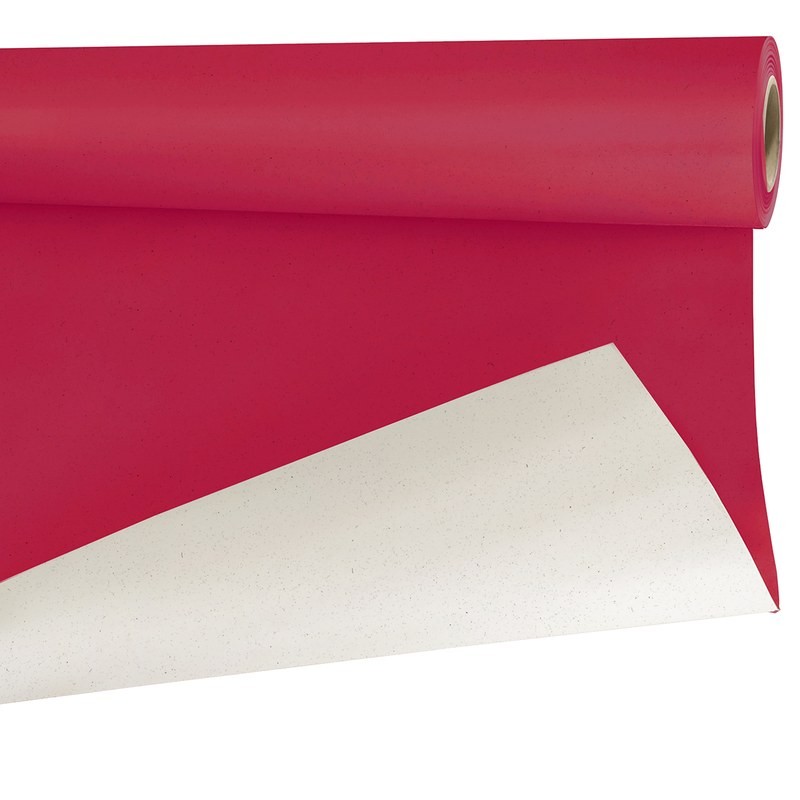 Rouleau papier betterave uni cerise