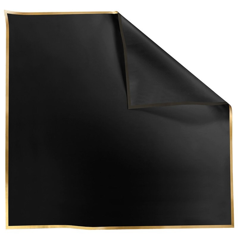 Rame Carré Opaline liseré or noir