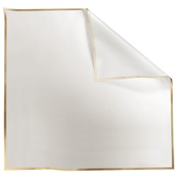 Rame Carré Opaline liseré or blanc