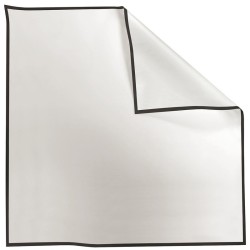 Rame Carré Opaline liseré or blanc et noir