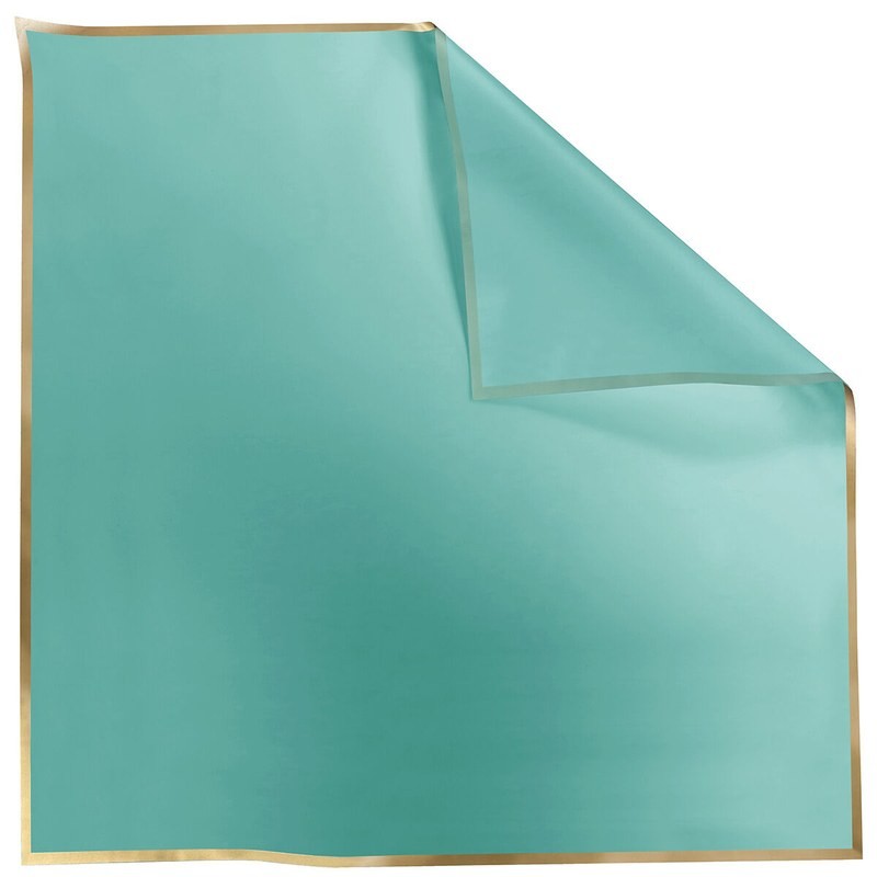 Rame Carré Opaline liseré or menthe