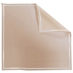 Rame Carré Opaline liseré transparent beige