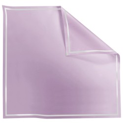 Rame Carré Opaline liseré transparent parme