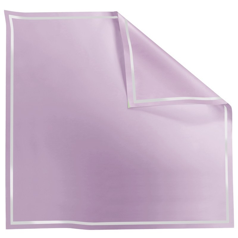 Rame Carré Opaline liseré transparent parme