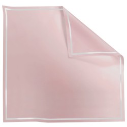Rame Carré Opaline liseré transparent rose clair