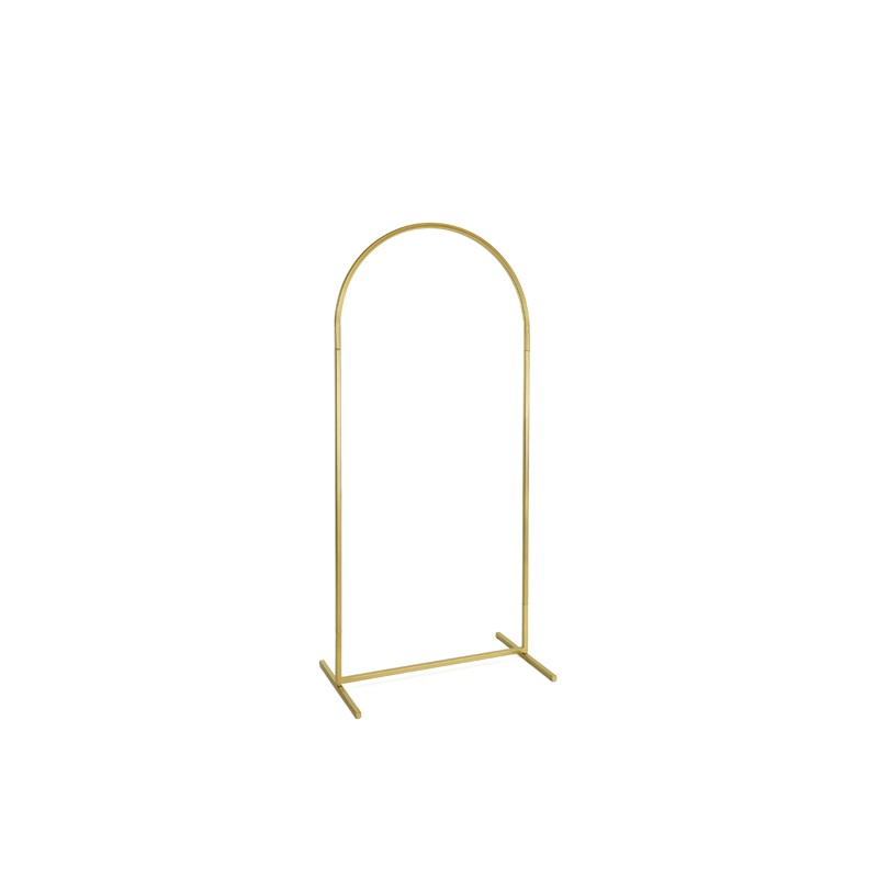 Support de fond arche dorée en acier 80 x 180 cm