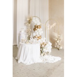 Support de fond arche dorée en acier 80 x 180 cm