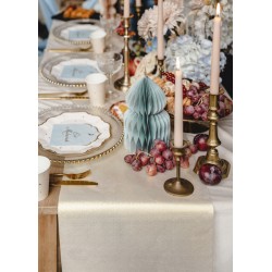 Chemin de table décoratif doré 0,36 x 3 m