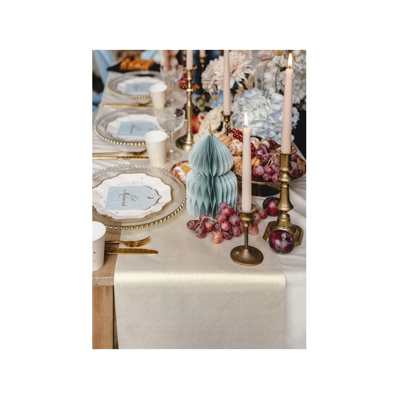 Chemin de table décoratif doré 0,36 x 3 m