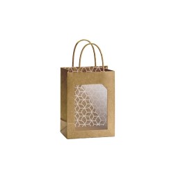 Sac carton luxe à fenêtre Pietra