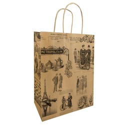 Sac kraft imprimé métropolitain
