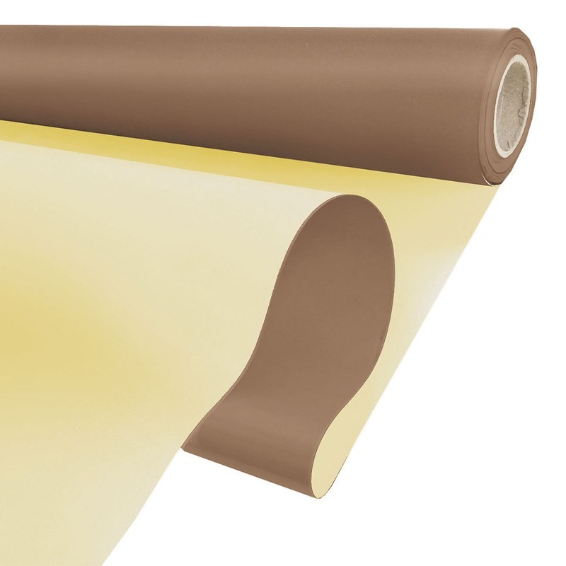 Rouleau polypro Duo Mat taupe et ivoire