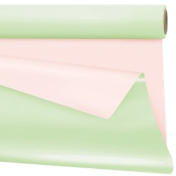 Rouleau polypro Duo Mat vert menthe et rose