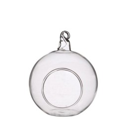 Boule en verre à fond plat pour bougie chauffe-plat Ø8 cm – grossiste en verrerie