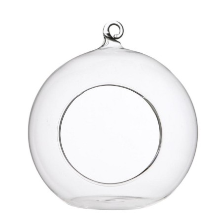 Boule en verre à fond plat pour bougie chauffe-plat Ø10 cm – verrerie en gros