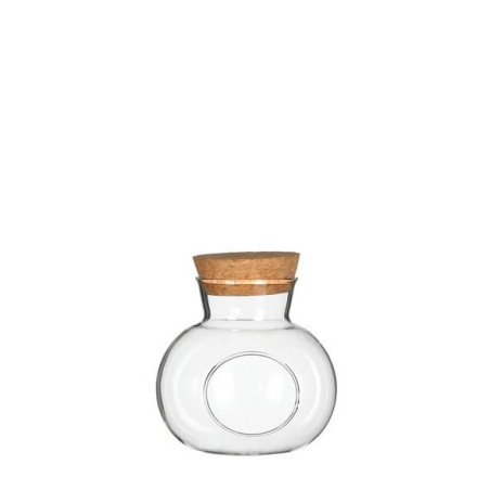 Boule en verre avec bouchon Ø10 H.10 cm – verrerie en gros