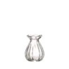 Vase fleur en verre H.9 Ø7 cm transparent – vase en verre en gros