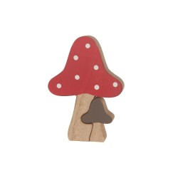 CHAMPIGNON BOIS_13.5x9.5x2cm ++