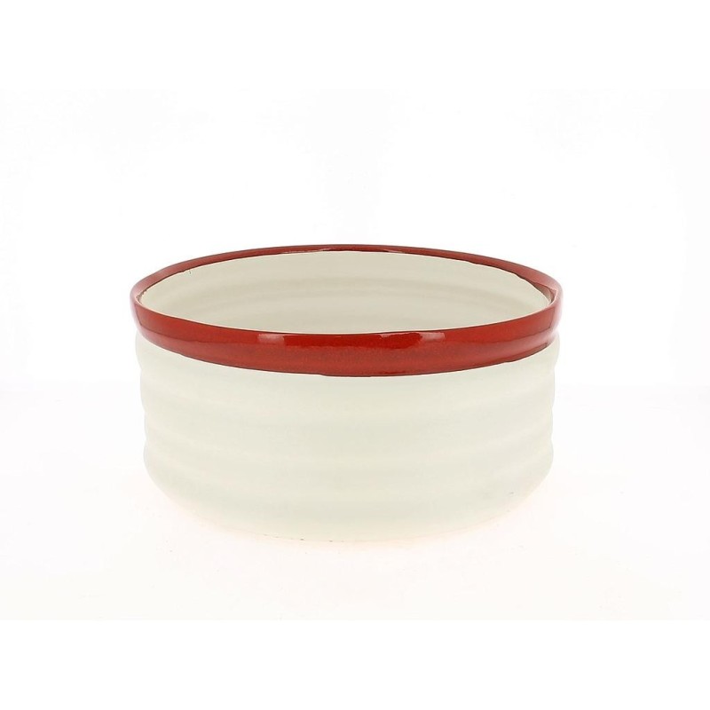 Coupe rouge et blanc ø30 cm H14 cm ++ Coupe rouge et blanc ø30 cm H14 cm ++