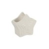 Cache-pot étoile blanche en dolomite 17 x 8,5 H.16,5 cm – décoration de Noël pour vitrine de commerçant, vente en gros