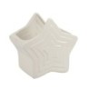 Cache-pot étoile blanche en dolomite 20 x 11,5 H.18,5 cm – déco Noël en gros