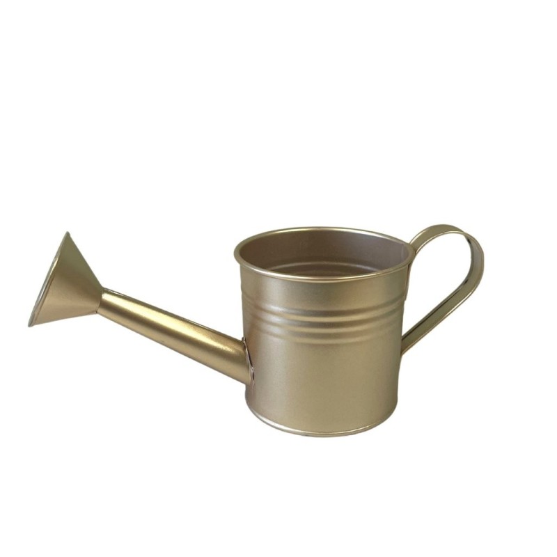 Mini arrosoir en tôle or Ø9 H.9 cm – déco Noël en gros