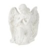 Grand ange femme aux grandes ailes blanc 26 x 20 H.31 cm – déco Noël en gros