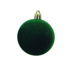 Boule de Noël géante en velours vert Ø30 cm – grossiste en déco de Noël