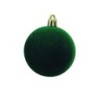 Boule de Noël géante en velours vert Ø30 cm – grossiste en déco de Noël