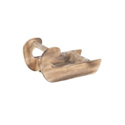 Luge décorative en bois 23,5 x 13 H.12 cm – décoration de Noël pour vitrine de commerçant, vente en gros