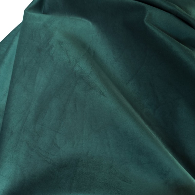 Tissu velours vert sapin 1,45 x 20 m – décoration de Noël pour vitrine de commerçant, vente en gros