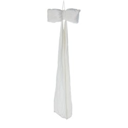 Nœud géant bouffant en velours blanc L.50 H.175 cm – grossiste en déco de Noël