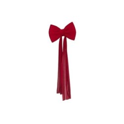 Grand nœud en velours bordeaux L.30 H.80 cm – grossiste en déco de Noël