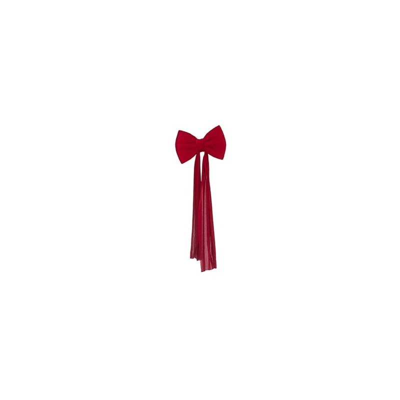 Grand nœud en velours bordeaux L.30 H.80 cm – grossiste en déco de Noël