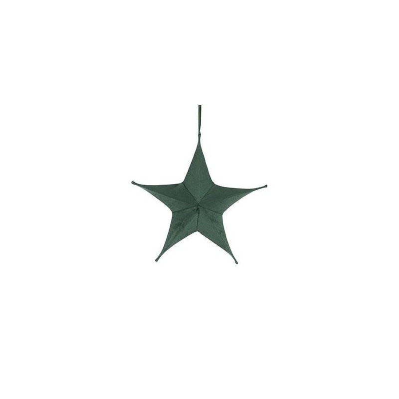 Étoile de Noël à suspendre verte Ø40 cm – décoration de Noël pour vitrine de commerçant, vente en gros