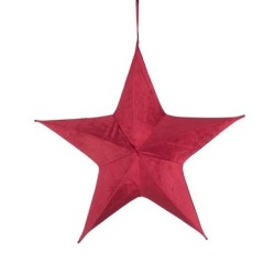 Étoile de Noël géante à suspendre bordeaux Ø135 cm – décoration de Noël pour vitrine de commerçant, vente en gros