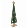 Sapin stylisé lumineux LED en bois vert 12,5 x 6 H.46,5 cm – grossiste en déco de Noël