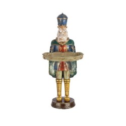 Statuette hippopotame avec panier en résine 15 x 14,5 H.34 cm – grossiste en déco de Noël
