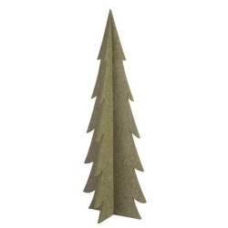 Sapin de Noël en tissu vert Ø58 H.160 cm – déco Noël en gros